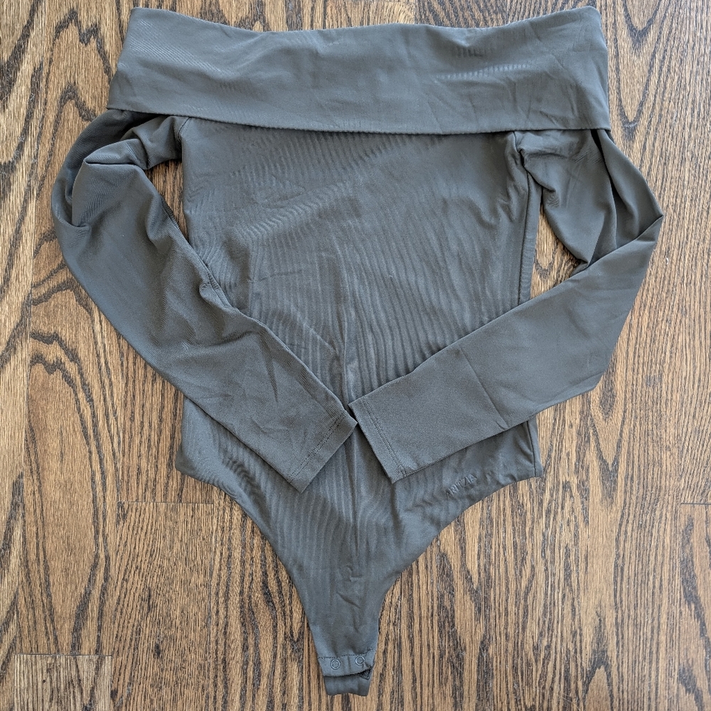 Aritzia Contour Olive Bodysuit